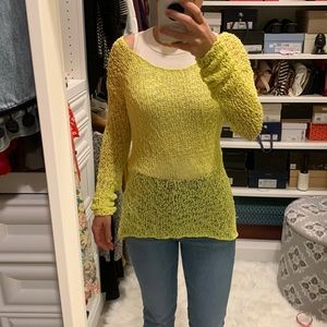 Remain | Neon Yellow Knit Sweater | Size L